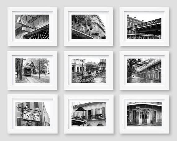 New Orleans Art, New Orleans Print Set, Wall Art, Photography, French Quarter, Gallery Wall, Set of 9 Prints, 5x7, 8x10, 11x14