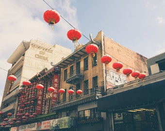 Chinatown, San Francisco Photography, Chinese Lanterns, California Print, Travel Decor, Fine Art Print, Wall Art