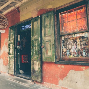 Rev Zombies Voodoo Shop, New Orleans Photography, French Quarter, NOLA, Travel Decor, New Orleans Wall Art, Fine Art Print