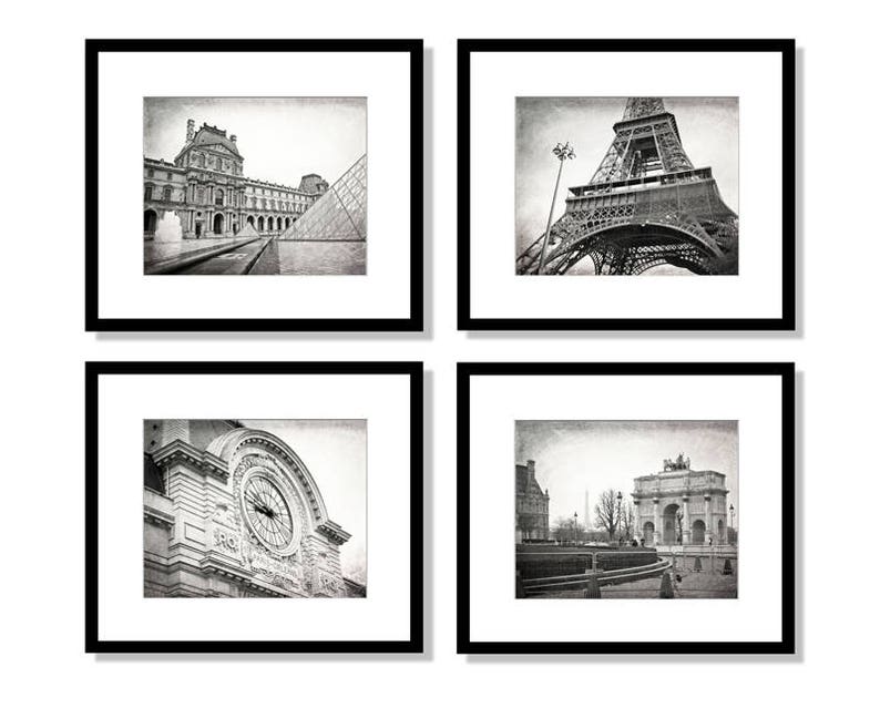 Paris Wall Art Paris Decor Black and White Photography Etsy