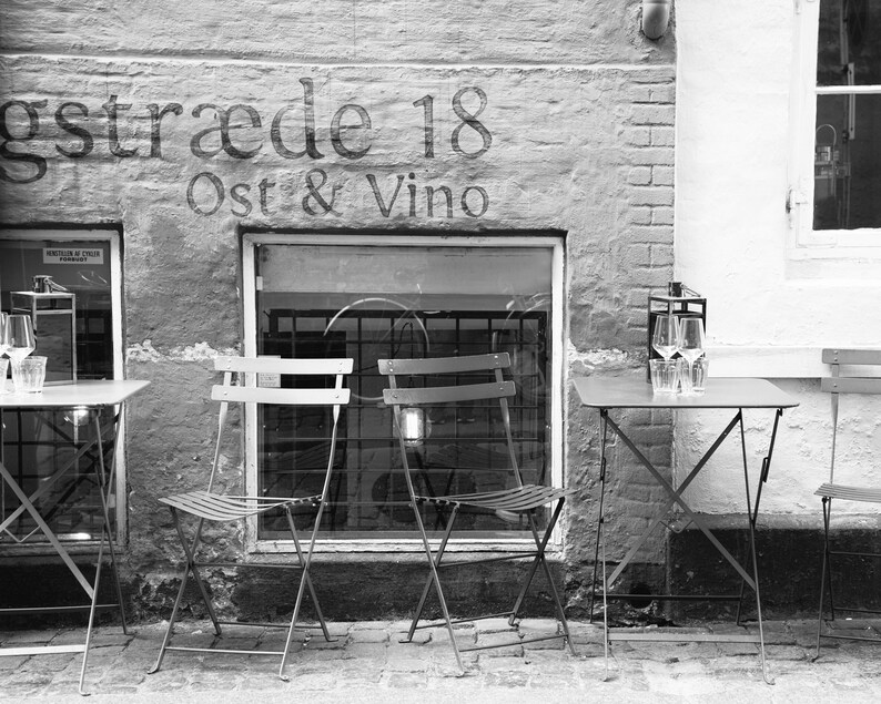 Kitchen Wall Art Black and White Photography Copenhagen Etsy