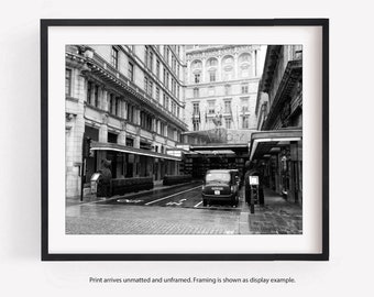 The Savoy Hotel, London Photography Print, London Wall Art, Black & White or Color