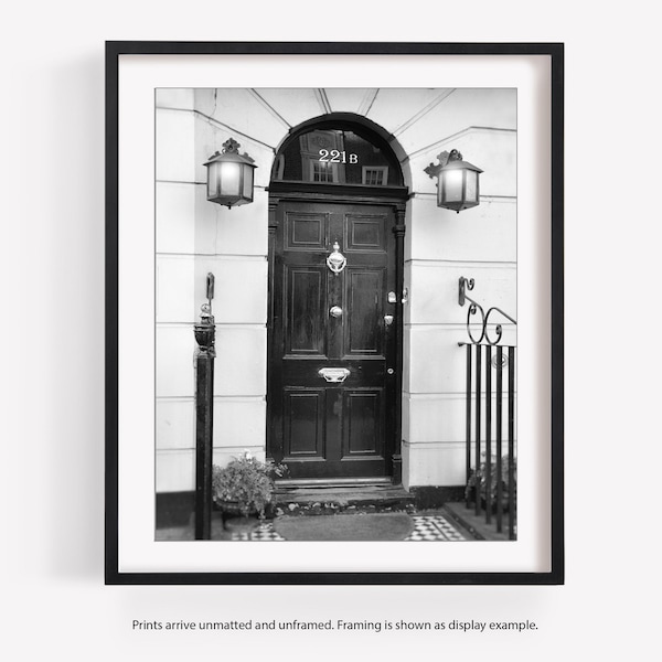 Sherlock Holmes, 221b Baker Street, London Photography Wall Art Print