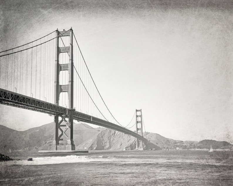 San Francisco Prints San Francisco Wall Art Black and White Etsy