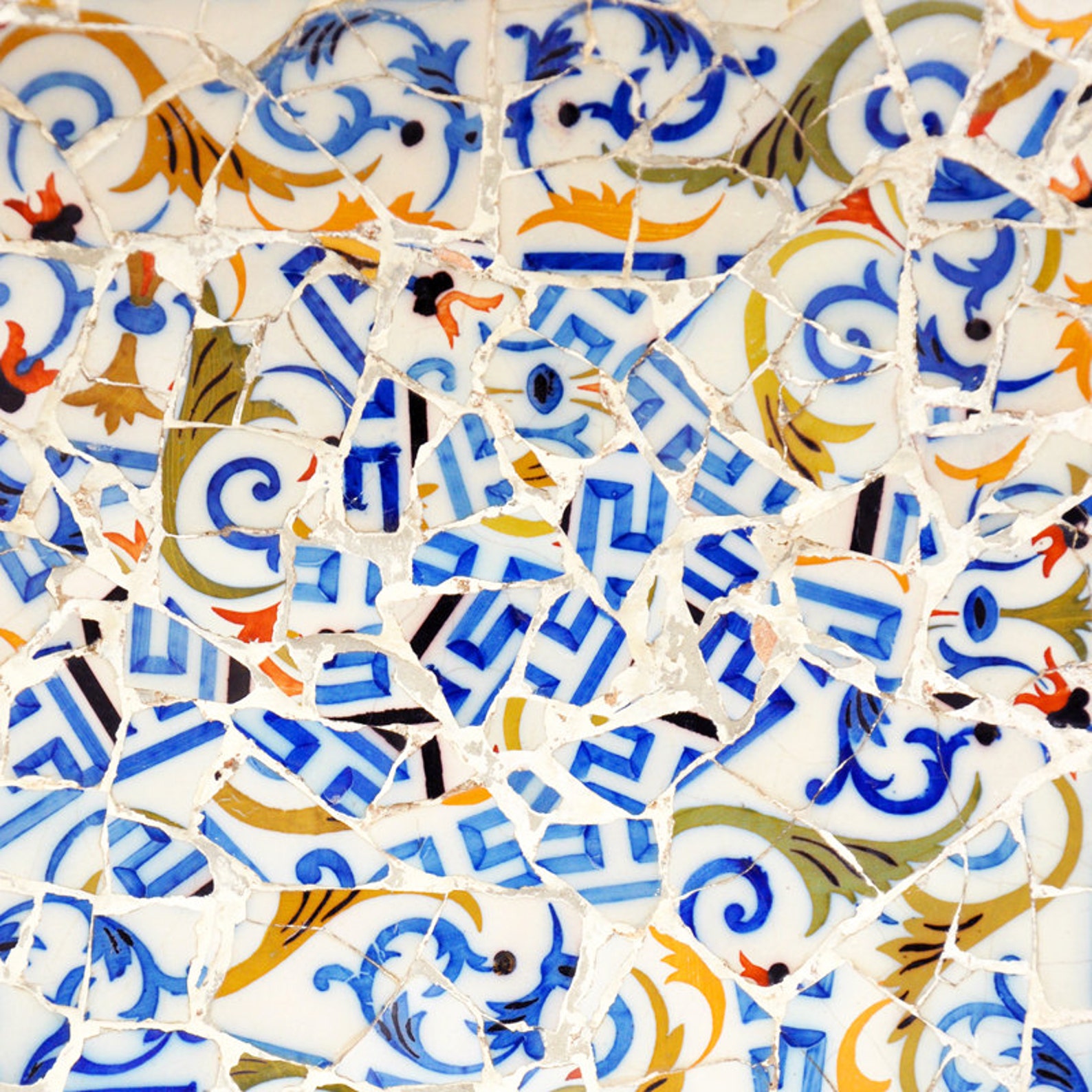 Spanish Tile Wall Art Floral Pattern Mosaic Tile Girls Room Etsy