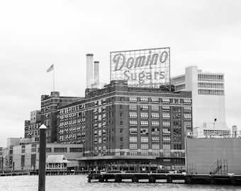 Baltimore Wall Art Print, Black and White Photography, Baltimore Domino Sugars Sign, Baltimore Gift