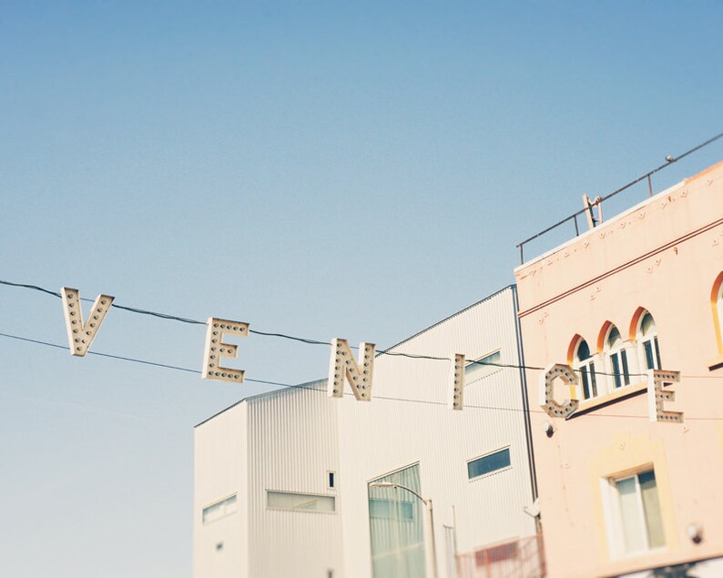 Venice Beach, Beach Decor, Venice Beach Sign, California Prints, Los Angeles Wall Art, Set of 4 Prints, Palm Trees, Venice Skate Park image 3