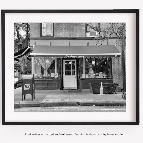 Magnolia Bakery, New York City Wall Art, Black and White Photography, NYC Print, Greenwich Village, New York Gift