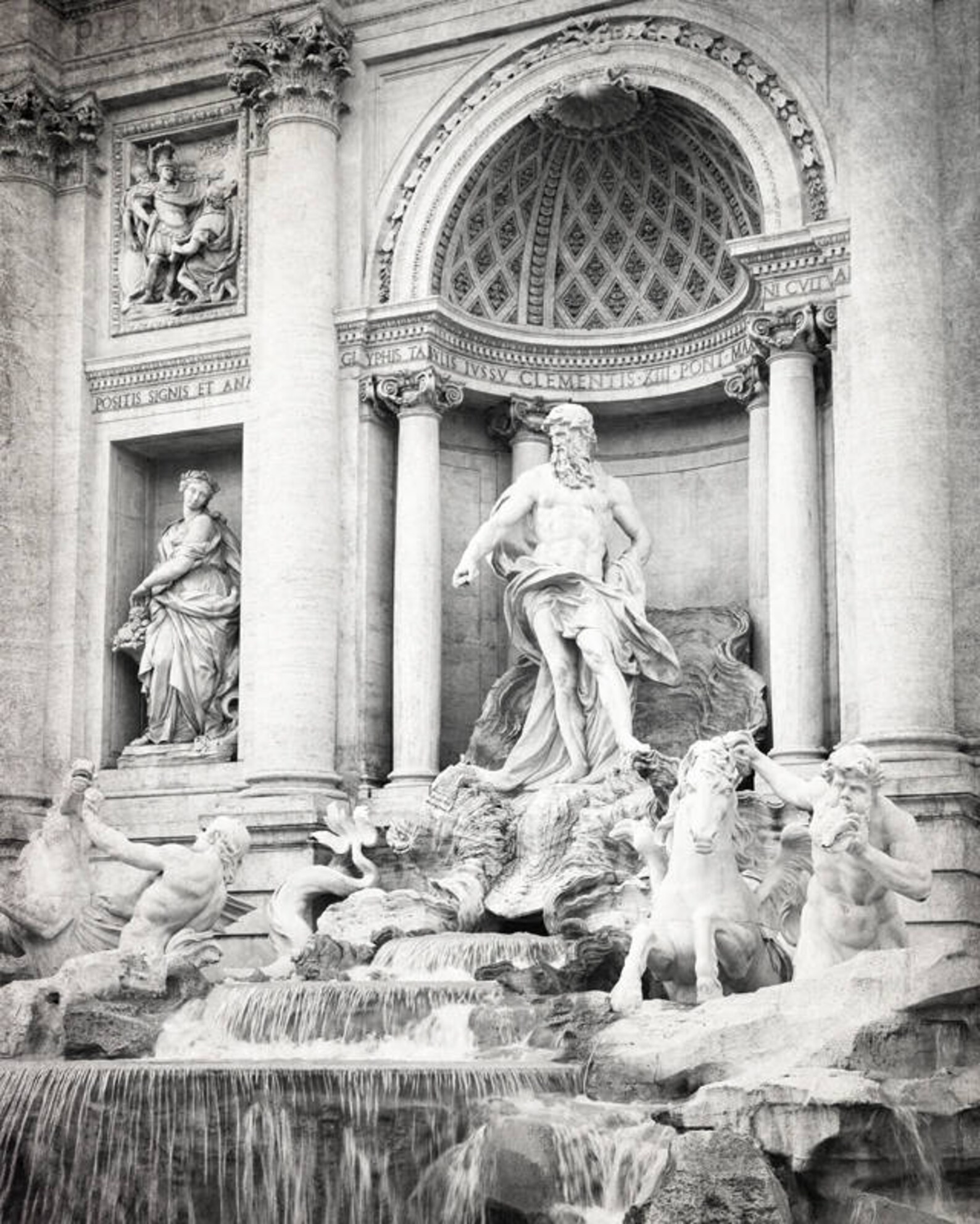 Rome Wall Art Print Set Black and White Photography Italy | Etsy