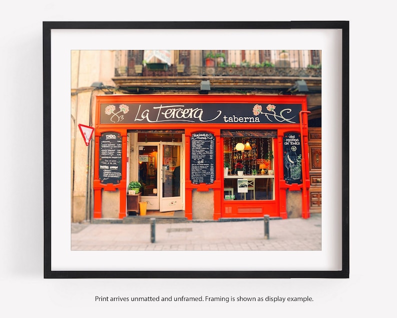 Spain, Kitchen Decor, Spanish Restaurant Decor, Madrid Spain, Europe, Tapas, Travel, Wall Art Prints image 1