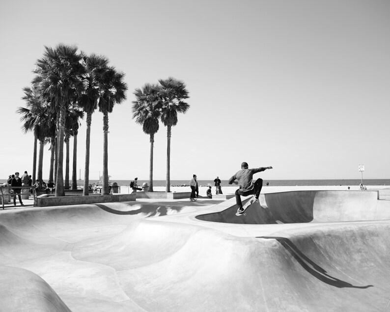 Venice Beach, Beach Decor, Venice Beach Sign, California Prints, Los Angeles Wall Art, Set of 4 Prints, Palm Trees, Venice Skate Park image 9