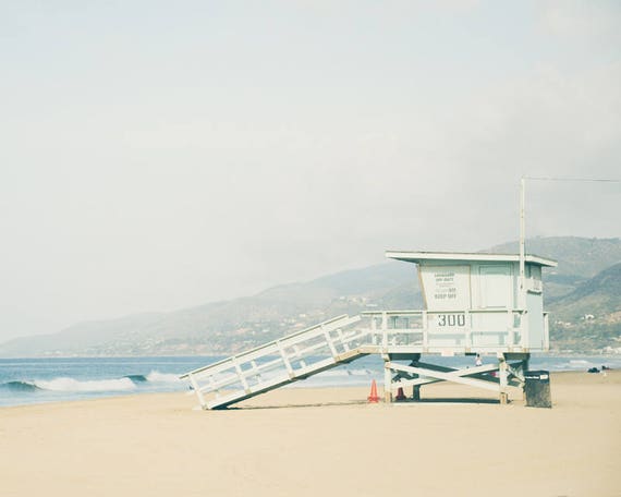 Los Angeles Beach Photography Malibu Lifeguard Tower Zuma Etsy