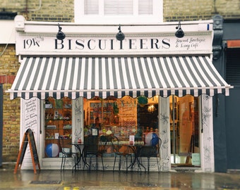 Kitchen Wall Art, London Bakery, Notting Hill Bake Shop, Black and White Photography