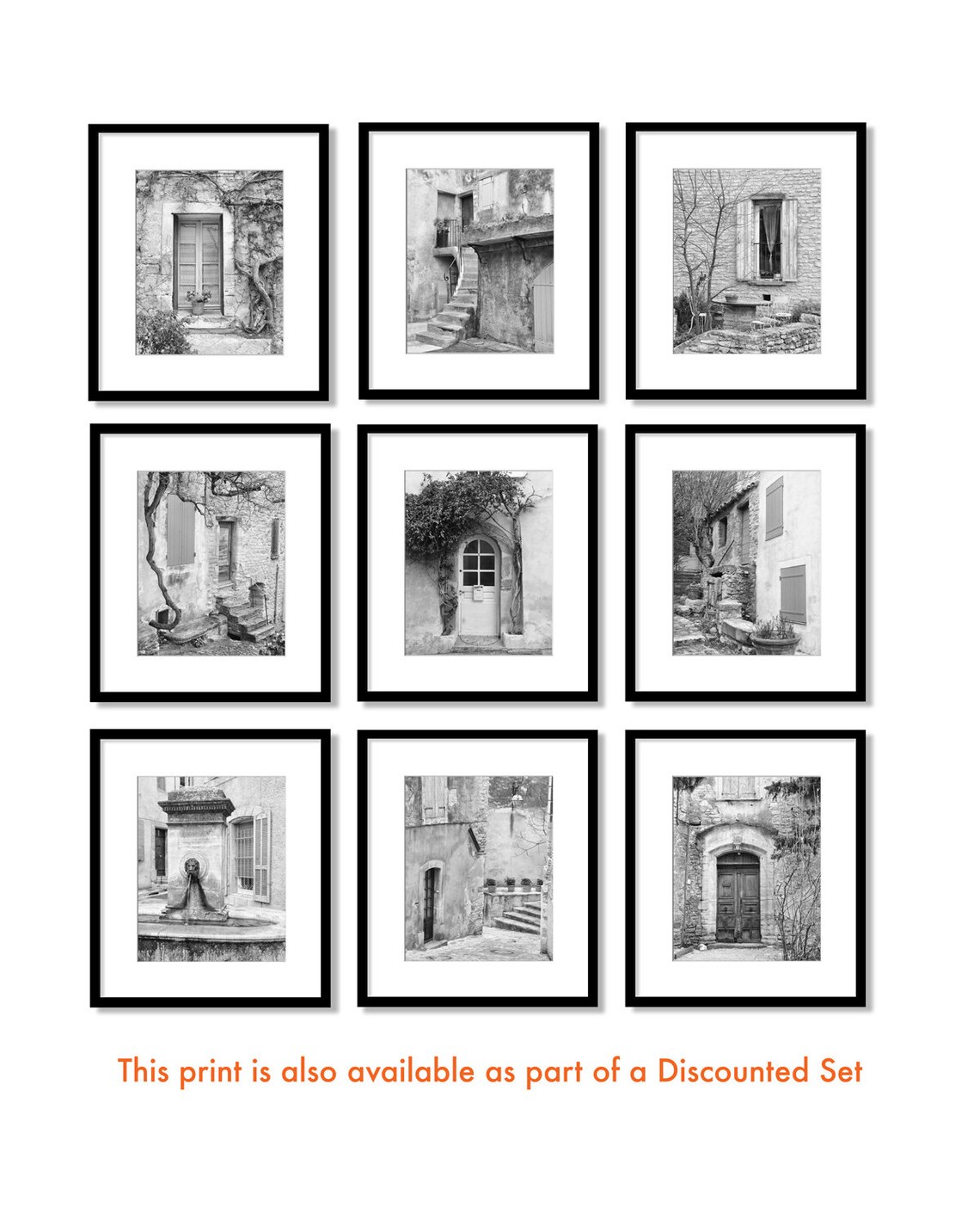 Europe Wall Art Black and White Photography Modern Farmhouse Etsy