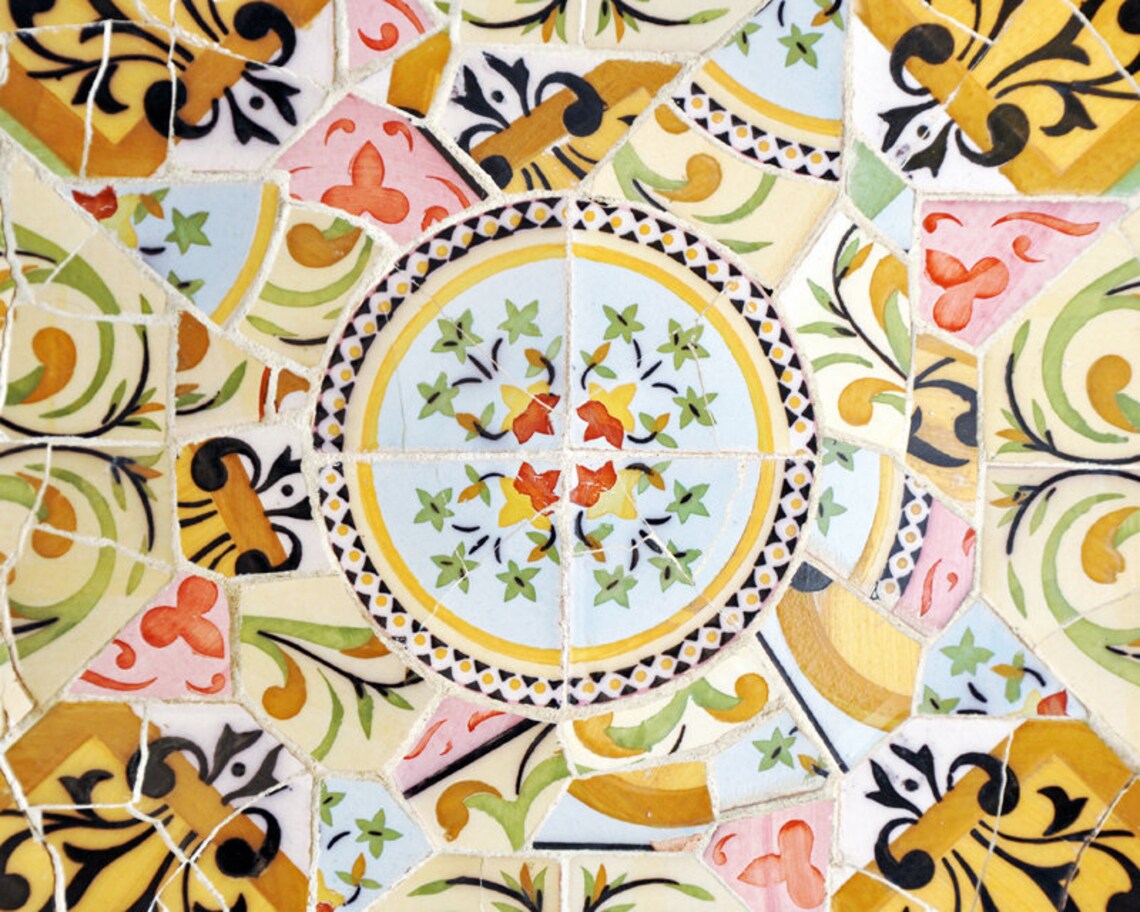 Spanish Tile Wall Art Kitchen Decor Set of 3 Prints Etsy