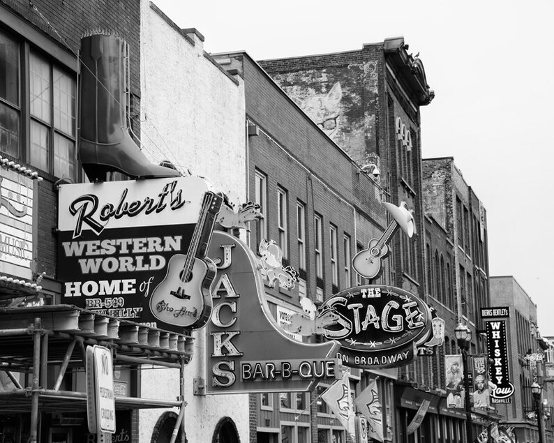 Nashville Wall Art Nashville Print Country Music Decor Etsy