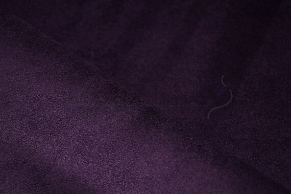 Dark Purple Premium Faux Suede Microfiber Upholstery Curtain Car Interior Headline Fabric