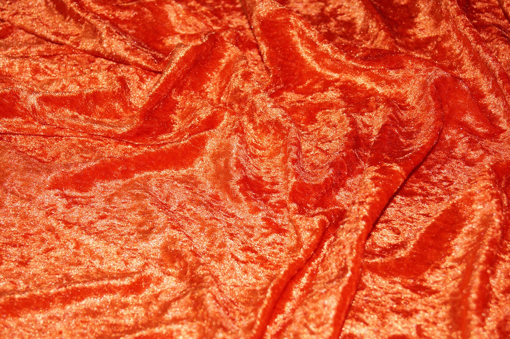 Orange Premium Dressmaking Crushed Velvet Fabric Stretch | Etsy