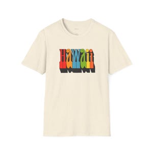 Vintage Hawaii blocked 70s print Unisex Softstyle T-Shirt, vintage, vintage t-shirt, Hawaii,