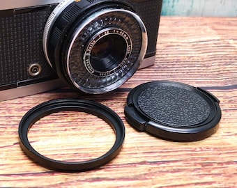 Olympus Trip 35 43.5mm to 46mm Filter Step Up Ring & Lens Cap - Pen EE EES EE2 EE3 EES-2 35ED 35RC 35EC 35ECR 35EC2