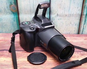 Fully Working Olympus IS-100 35mm Film Camera - 28-110mm Zoom Lens SLR Bridge