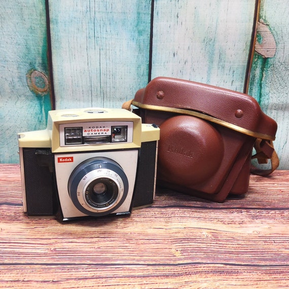 Serviced 1960s Kodak Autosnap 127 Roll Film Camera with Auto Exposure + Case