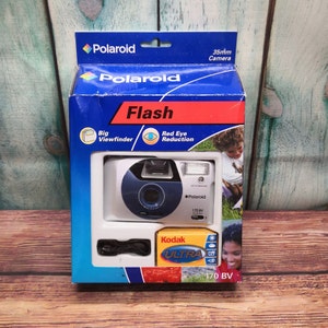 Unused & Boxed Polaroid 170BV 35mm Point and Shoot Film Camera with Flash, Kodak Ultra Film, Instruction Manual