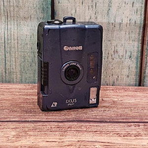 Blue Canon Ixus AF APS Film Camera 25mm Wide Angle Panorama Lens