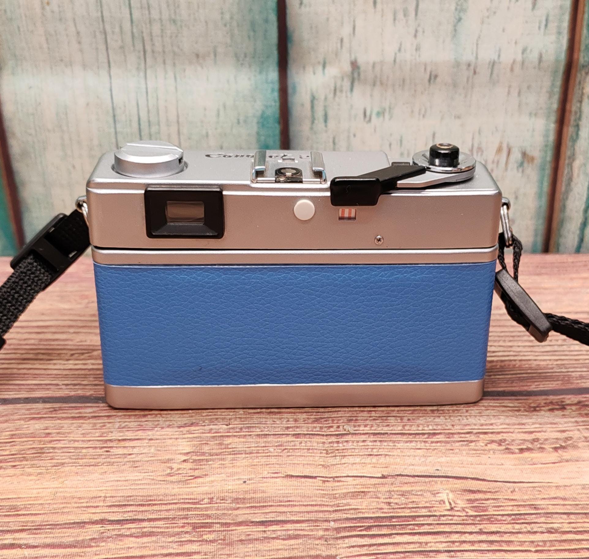 Canon Canonet 整備品、テスト撮影済み　883814 Serviced 1970s Blue Canon Canonet 28 35mm Film Camera - 40mm F2.8