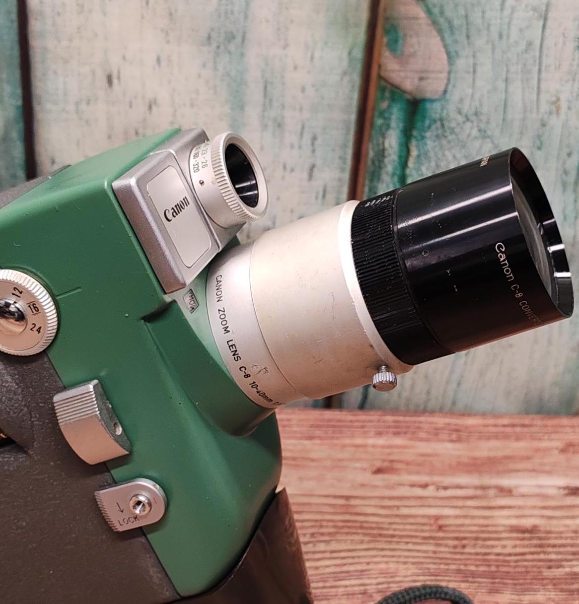 Serviced 1960s Canon Motor Zoom 8 EEE Double 8mm Cine Movie Camera