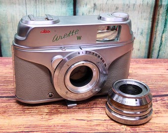 Vintage Exakta Varex VX 35mm SLR Film Camera With Carl Zeiss Jena
