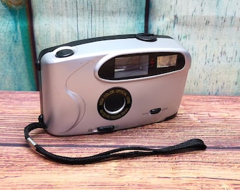 1990s Unbranded Point and Shoot 35mm Film Camera with Flash