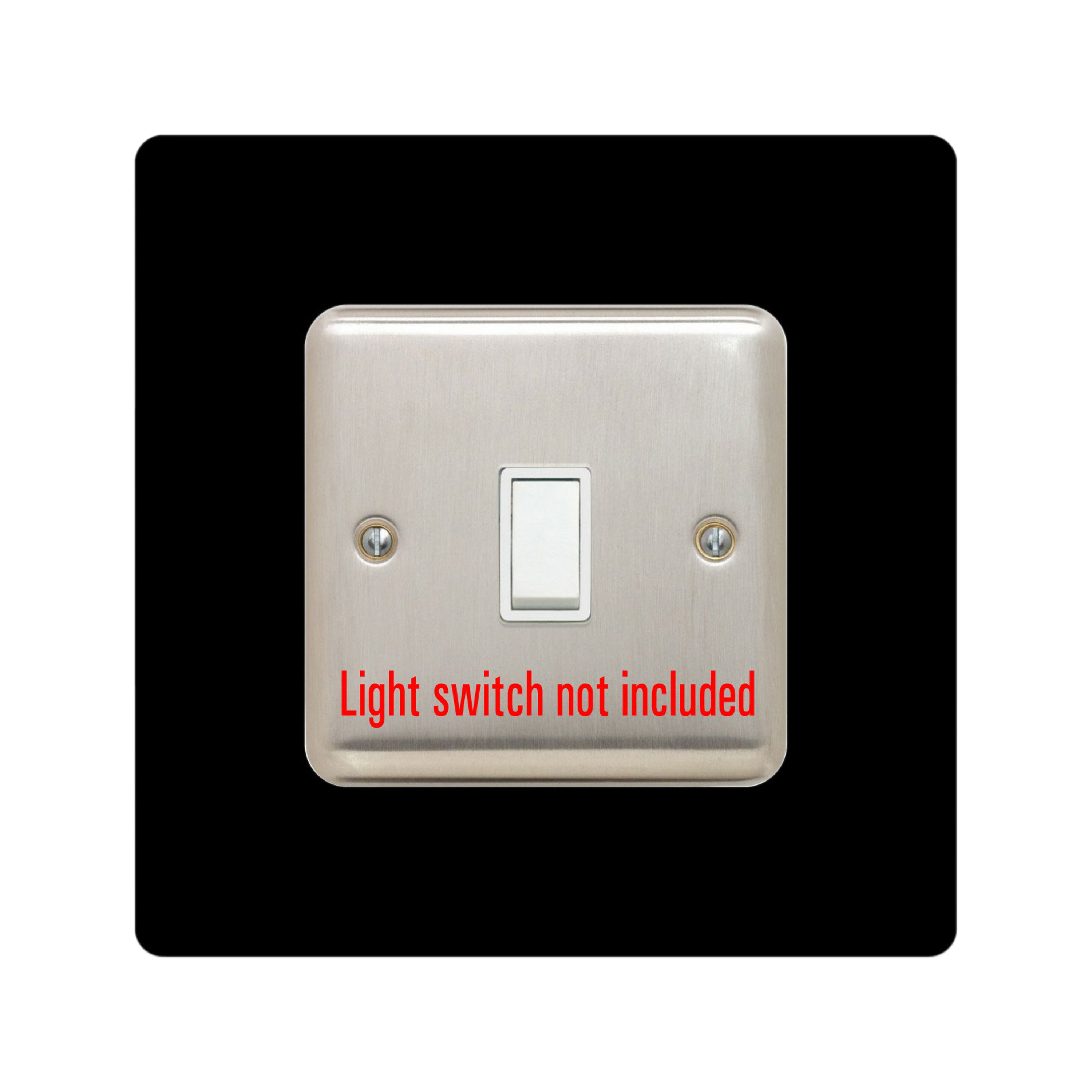 Single LIGHT SWITCH SURROUND Square Acrylic Back Panel or Etsy UK
