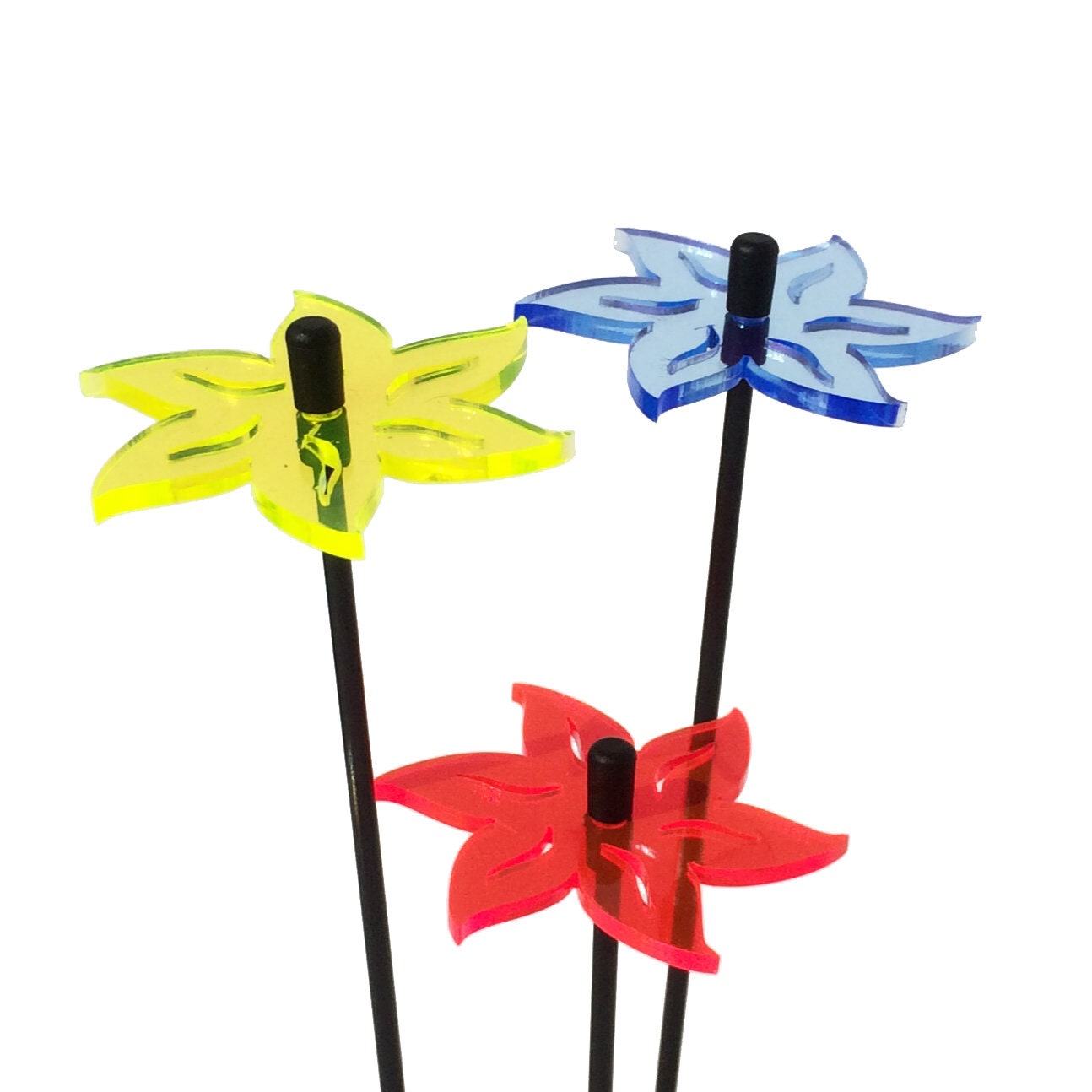 Suncatcher Garden Decor Ornaments Lotus Set of 3 Garden Etsy