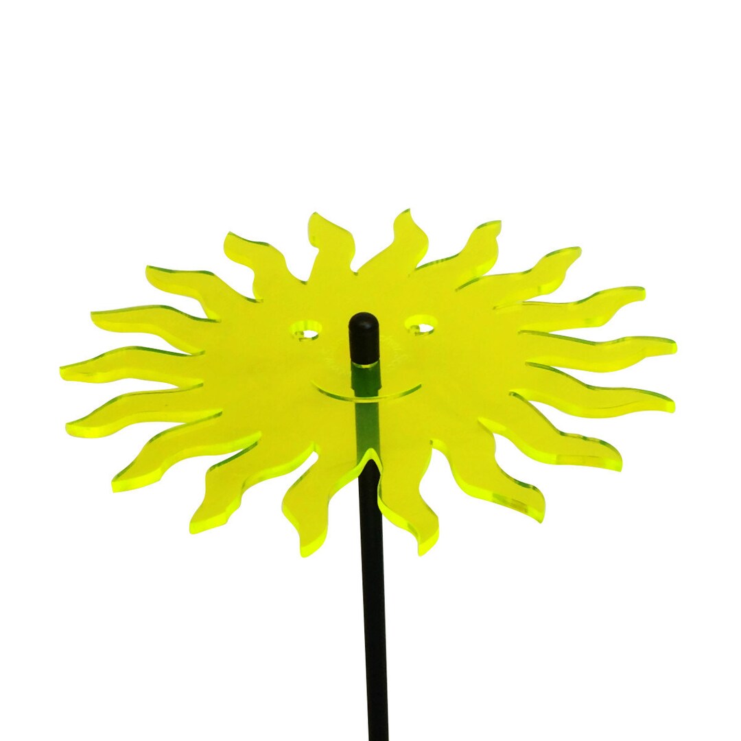Dekorativer Gartenschmuck Lächelnde Sonne, Große Leuchtende Outdoor