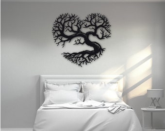 Heart Shaped Tree, Wall Art indoor or outdoor decoration, Acrylic, Non Rust, Great Gift Idea