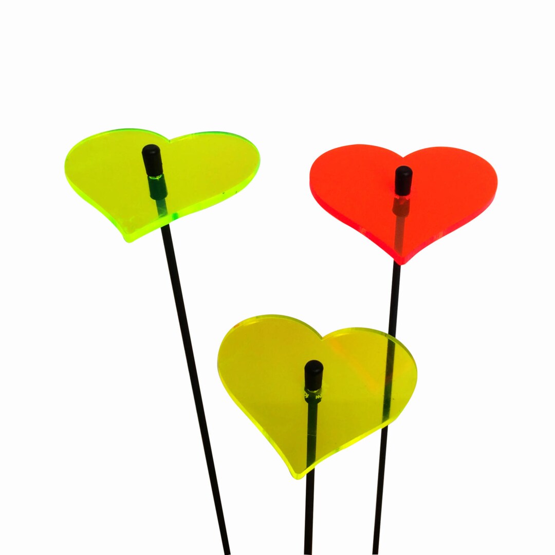 Gartenschmuck Herz, Set Von 3 Kleinen Dekorativen Gartensteckern