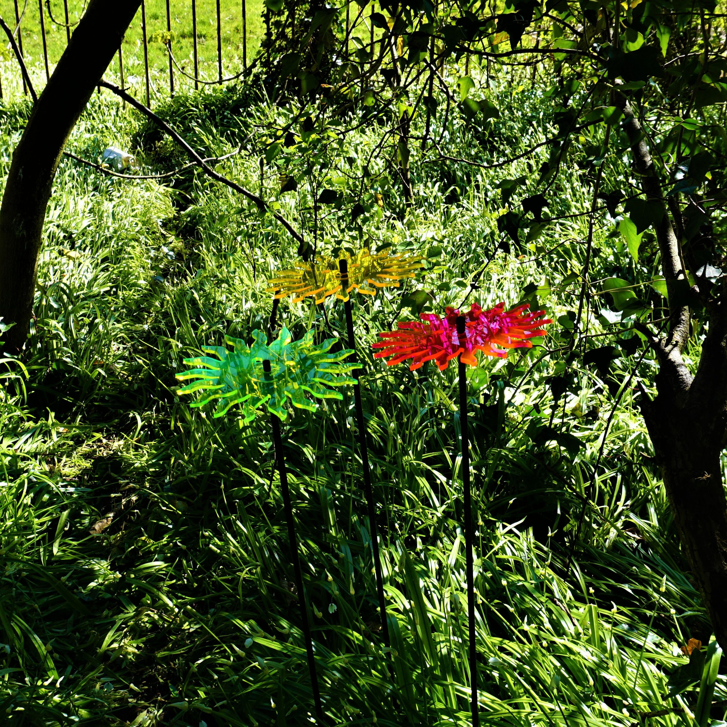 Sun Catcher 3er Set – Sonnenfänger-Sterne, 75 Cm Hoch, Orange, Für Garten & Balkon, Wetterfest