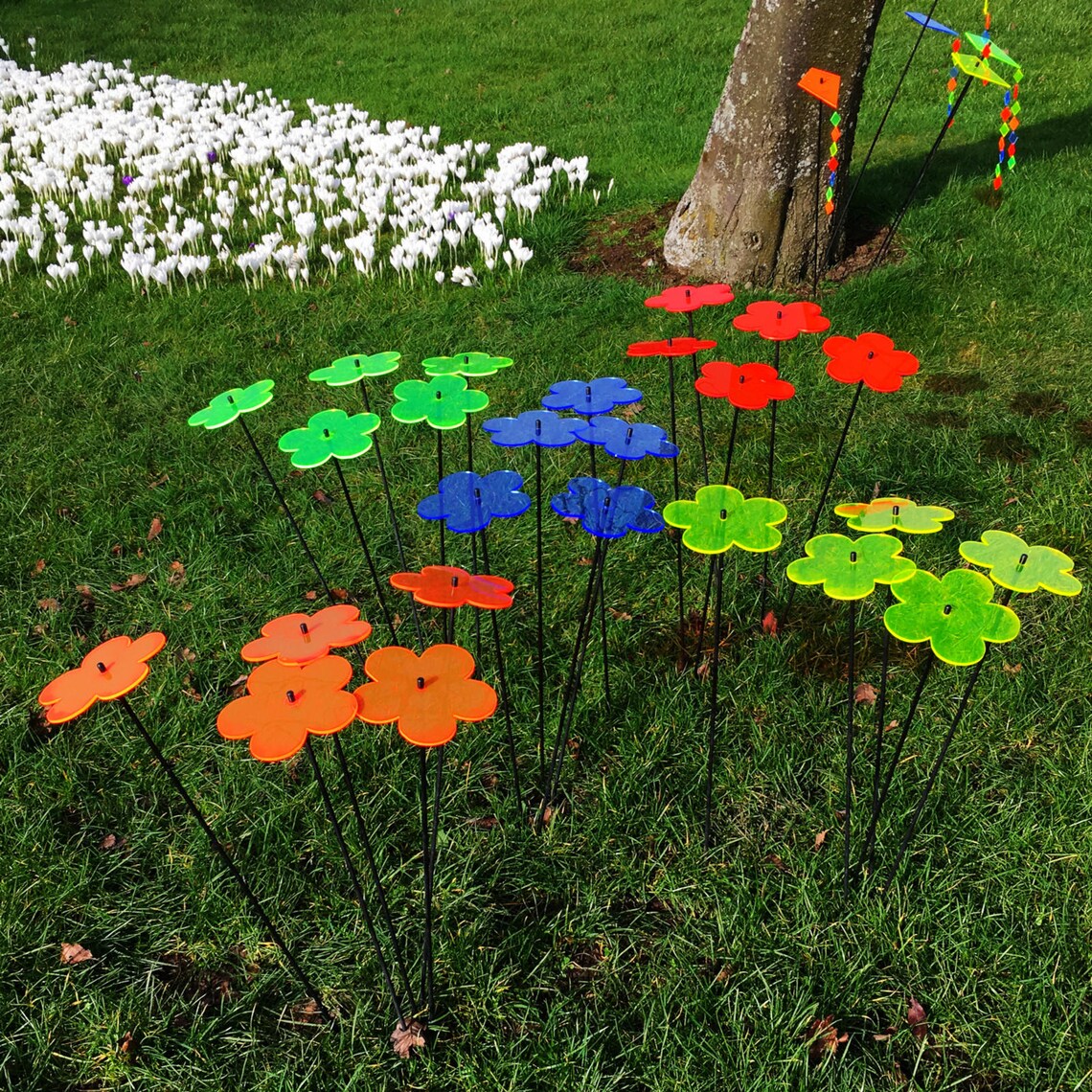 Garden Ornaments Blossom Large Set of 25 Decorative Garden Etsy UK
