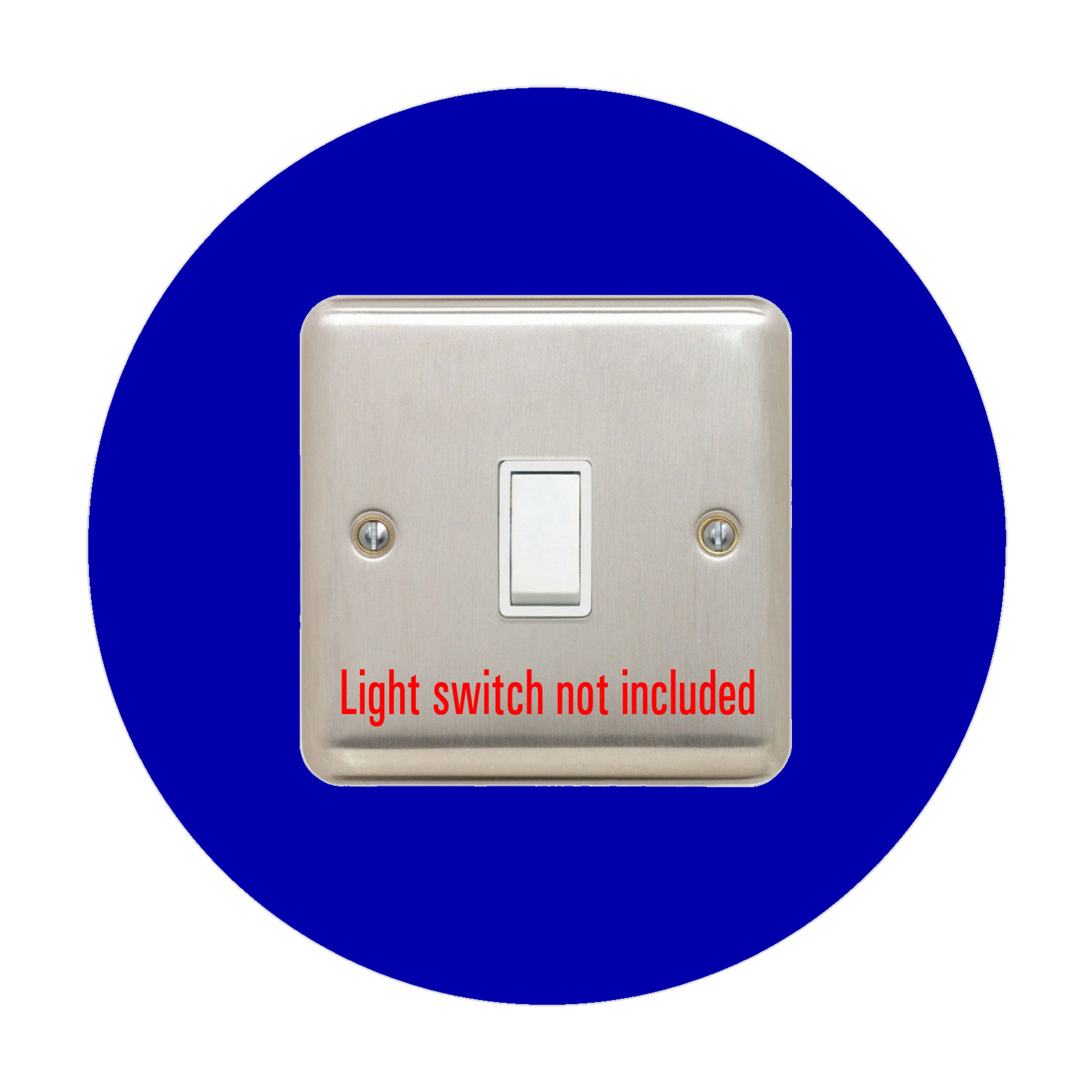 Single LIGHT SWITCH SURROUND round acrylic back panel or Etsy