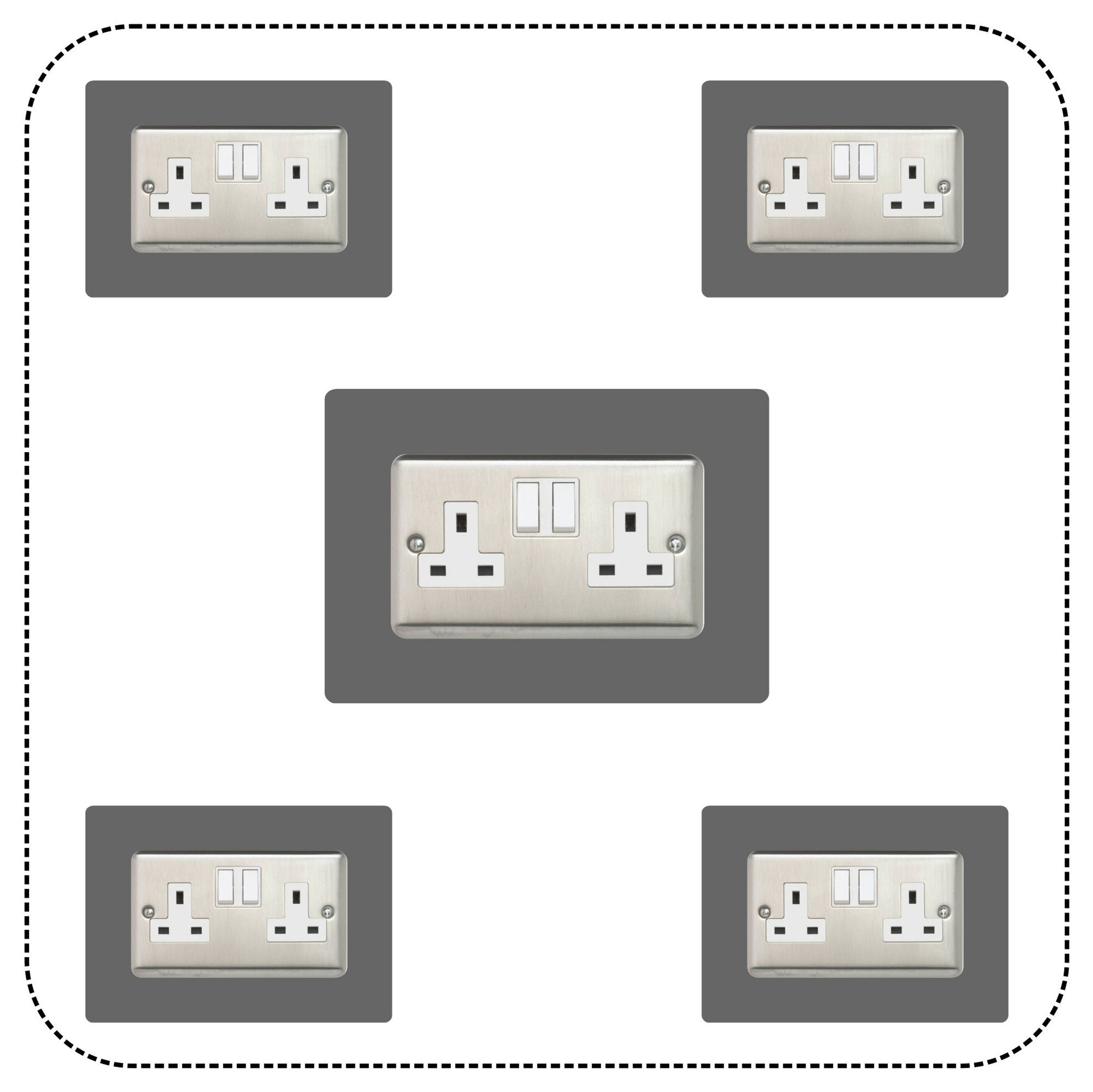 5x Double Socket Surround Acrylic Back Panel or Plate Etsy