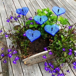 Gartenschmuck Herz, Set Von 5 Kleinen Dekorativen Gartensteckern