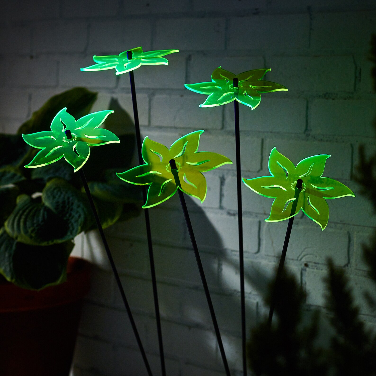 Garden Ornaments Lotus Set of 5 Large Decorative Garden Etsy