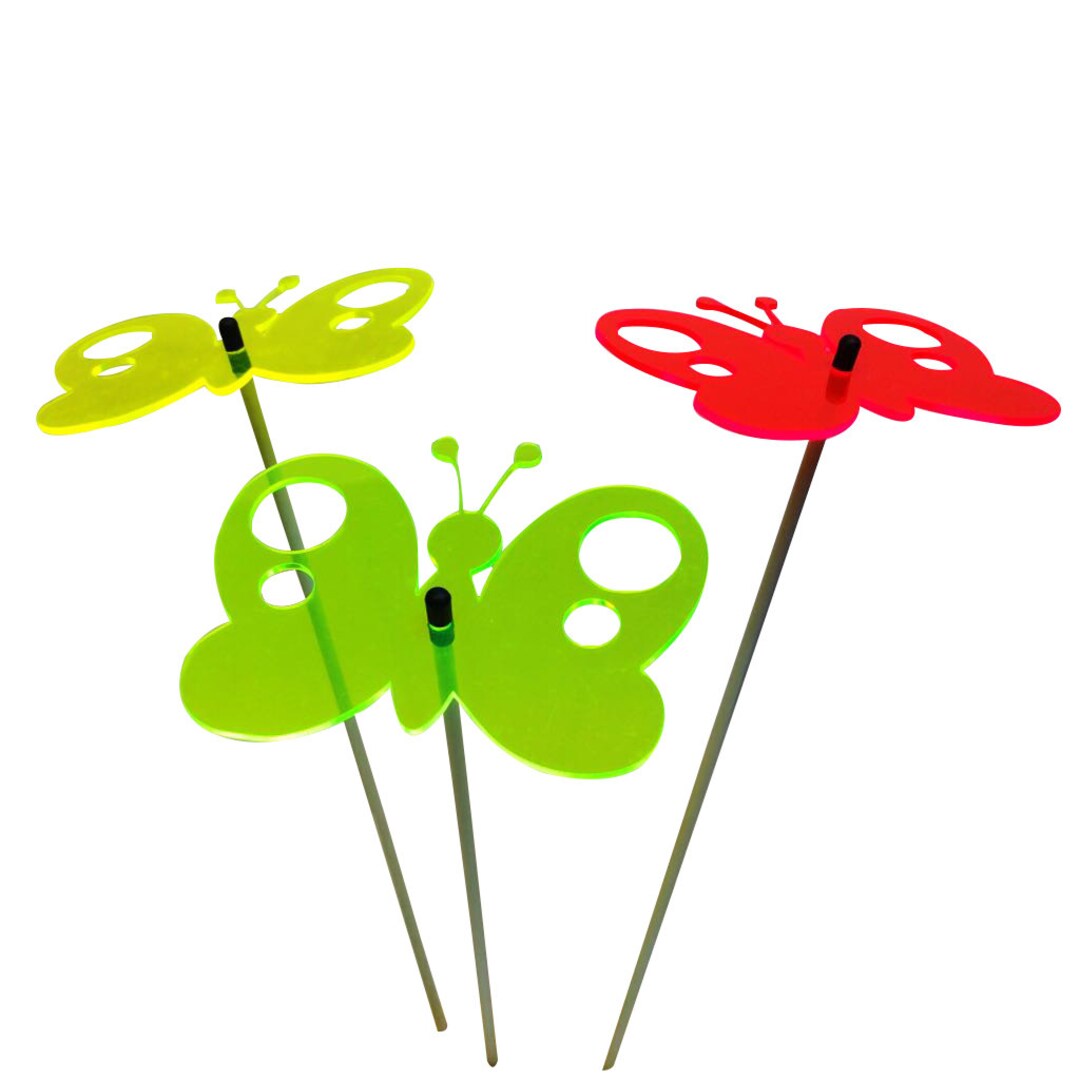 Gartenschmuck Schmetterling, Set Von 3 Großen Dekorativen