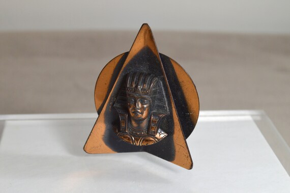 Unique Vintage Copper Egyptian Revival King Tut P… - image 4