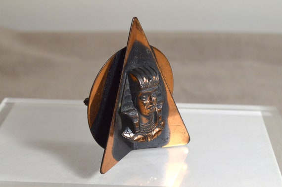 Unique Vintage Copper Egyptian Revival King Tut P… - image 3