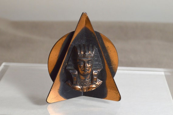 Unique Vintage Copper Egyptian Revival King Tut P… - image 2