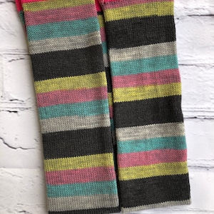 Two Knitted Sock Tubes