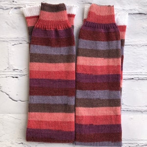 Two Knitted Sock Tubes with Cuff