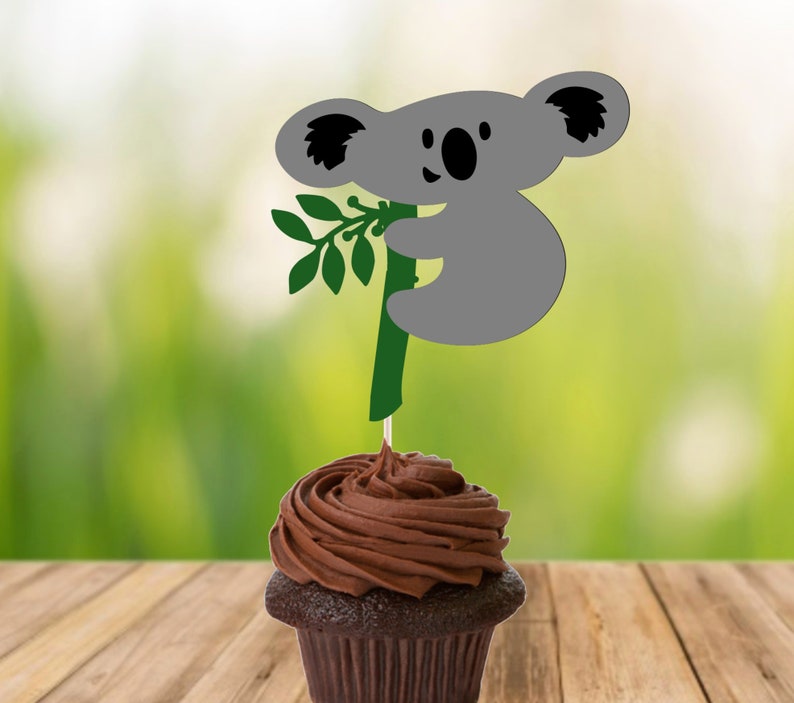 Koala Cupcake Topper / Koala Birthday / Koala Party Set of Etsy